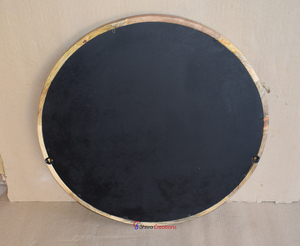 Marco de Espejo de Pared Redondo de Madera de Mango de Estilo Clásico Moderno al por Mayor para Dormitorio, Hogar, Hoteles y Restaurantes - Product Image 6