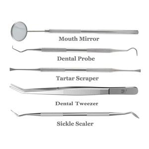 Juego de Herramientas Dentales, Kit de Instrumentos de Higiene Dental, 5 Piezas de Acero Inoxidable, Espejo Dental, Removedor de Sarro 2026, Venta al Por Mayor, LALHICO - Product Image 3