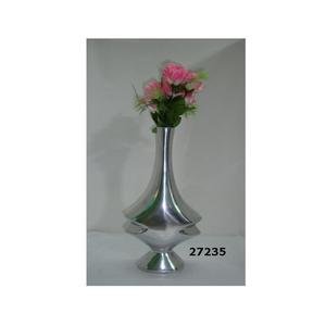 Florero de aluminio fundido antiguo de diseño único personalizado al por mayor con pulido brillante - Product Image 1