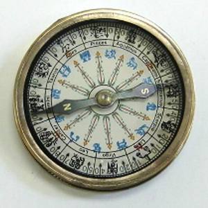 Brújula Náutica de Metal de aluminio clásica exclusiva para viajar senderismo Escuela de uso de forma redonda de alta calidad - Product Image 1