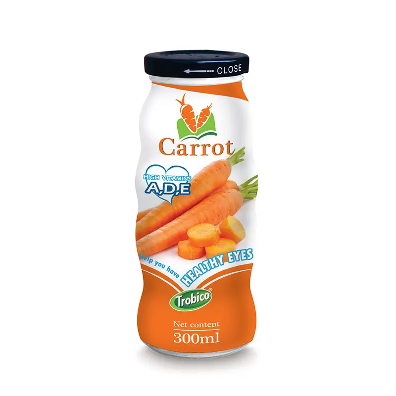 300 мл стеклянная бутылка моркови сок для здоровья