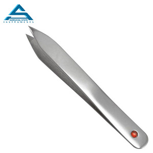 Pince à épiler professionnelle en acier inoxydable pour extension de sourcils et de cils Nouvelle pince à épiler à volume pointu à 90 degrés - Product Image 6