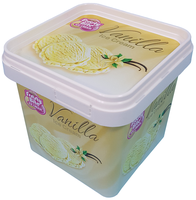 Dk503 Square 500ml contenant IML en PP inviolable et couvercle IML en PP pour emballage alimentaire (biscuits à la crème glacée, chocolat, chees)