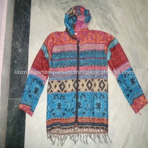 เสื้อแจ็คเก็ต/เสื้อฮู้ดแฟชั่นฤดูหนาว ผลิตจากอะคริลิกผสมขนสัตว์ พิมพ์ลายหลากสี ระบายอากาศได้ดี ไม่หดตัว แขนยาว ขายส่ง แฟชั่นอินเดีย - Product Image 1