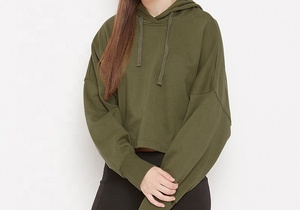 เสื้อฮู้ดเสื้อเอวลอยสำหรับผู้หญิงขายส่งออกแบบได้ตามต้องการ - Product Image 3