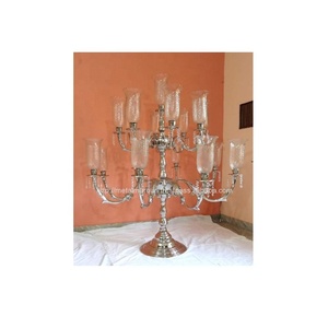 Candelabro Alto de Aluminio de Diseño Moderno y Lujoso con Múltiples Brazos para Decoración del Hogar y Sala de Estar para Uso Religioso - Product Image 2