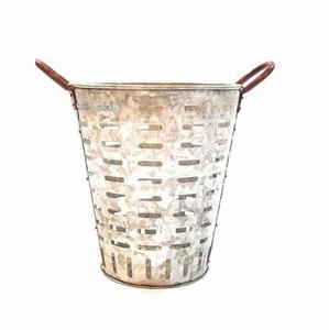 Flores de metal antiguo y cubo de oliva Macetas decorativas para el hogar de la mejor calidad para uso en el jardín - Product Image 2