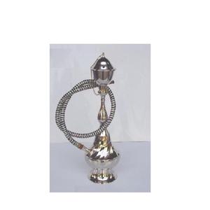 Shisha Hookah en laiton plaqué Nickel, appareil de cuisson, une sortie et autres finition, entièrement disponible - Product Image 4