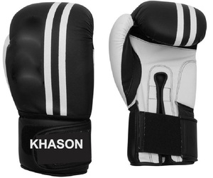 Guantes de boxeo profesionales Negro Encaje rojo 8oz 12oz Tamaños Cuero de PU con opciones de fábrica OEM ODM disponible - Product Image 2