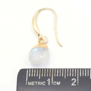 Arcoíris-pendientes de plata de ley con forma ovalada, arcoíris, piedra lunar de 27 a 28 MM - Product Image 4