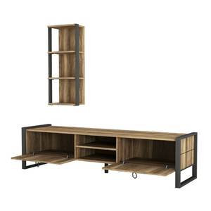 Mueble para TV de Diseño Industrial Vintage en Madera y Metal - Product Image 5