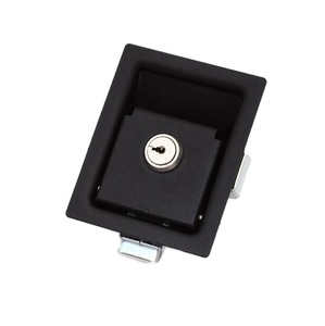 LM-318 Toolbox Panel Generator Canopy Door Locks Flush Handle Slam Pull to Open Trailer Paddle Latch Lock - Product Image 5