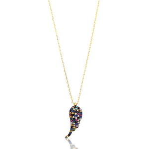 Mix Stone Wing Shape Pendentif Turc Wholesale Bijoux en argent sterling 925 fabriqués à la main - Product Image 2