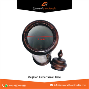 Qualità Premium in legno Megillah Esther Scroll Case coperchio e Base in legno artigianale artigianale scatole in legno e cartelli da parete - Product Image 5