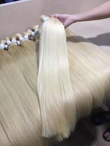 Venta al por mayor de alta calidad rubia cabello humano 9A grado sin procesar PLA color virgen cruda vietnamita cabello humano - Product Image 2