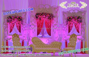 Modernista Exclusivo Boda Backstage Paneles Fibra Recepción Escenario Decoración para Fiestas y Recepciones - Product Image 6