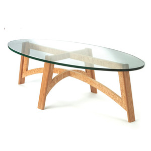 Hot Bán Tempered Oval <span class=keywords><strong>Glass</strong></span> Top Đối Với Trà Side-Bảng - Product Image 2