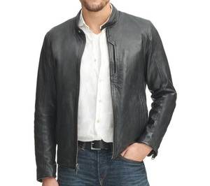 Chaqueta de cuero de carreras para hombre hecha para motociclismo de invierno con acolchado de ajuste personalizado e interior cálido - Product Image 2