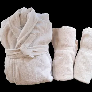 Sợi Nhuộm Siêu Thấm Sử Dụng Nhà Dành Cho Người Lớn Áo Choàng Tắm Với Biểu Tượng Tùy Chỉnh Và Kích Thước Bán Buôn Tại Ấn Độ - Product Image 1