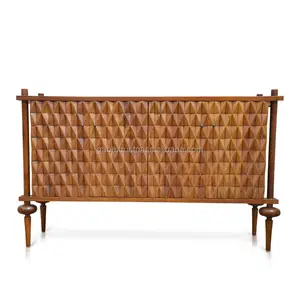 Buffet en bois de manguier et de teck massif de style moderne Arizona Meubles de maison pour armoires de salon - Product Image 1