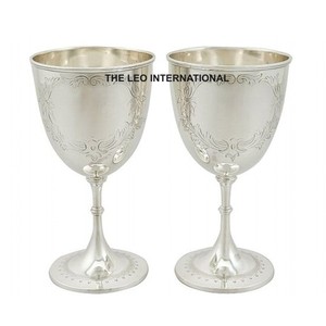 Silver fancy metal champagne <b>goblet</b> - Product Image 1