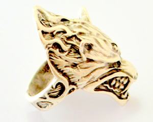 Wolfman-Anillo de luna llena de lobo salvaje, joyería de hombre, tótem, Vikingo, Lobo, lobo salvaje, luna llena, Lobo, Animal - Product Image 4