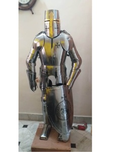 Armadura de cuerpo completo, traje de caballero Medieval, armadura, producto de alta calidad utilizado en museo de plata - Product Image 2