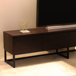 ตู้วางทีวีขายาวเฟอร์นิเจอร์ไม้แข็งและเหล็กดีไซน์ทันสมัยดูหรูหรา - Product Image 4