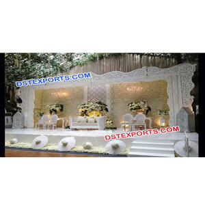 ที่ทันสมัยจัดงานแต่งงานฉากหลังเวทีการออกแบบกรอบพระราชแต่งงานตกแต่งเวทีฉากหลังแผง - Product Image 1