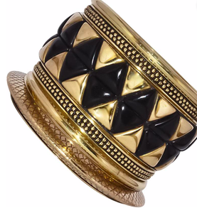 Brazaletes de latón florales bellamente grabados de la mejor calidad - Product Image 1