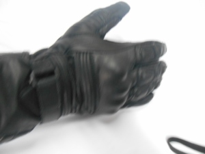 Gants de course en cuir de vachette véritable pour hommes, cousus à l'envers, avec protection de l'écran tactile de la moto. - Product Image 5