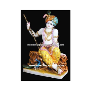 Statue de Krishna en marbre de première qualité - Product Image 1