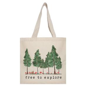 100% coton écologique sacs fourre-tout en toile lourde 4-13oz pliable longue poignée bas quantité minimale de commande noël décoratif suspendu 130-340 gsm - Product Image 5