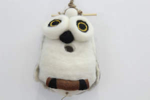 กรงนกสักหลาดแบบแขวนสำหรับเพื่อนๆกรงนกบ้านแบบสบายๆทำด้วยมือ - Product Image 2