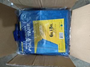 Lona impermeable de PE, color azul, 60-70gsm, para el mercado de Europa - Product Image 3