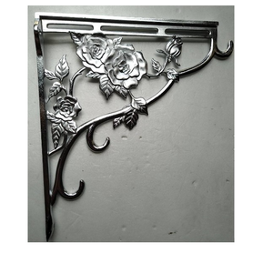 คลาสสิคชั้นแขวนเหล็กสีเงินโบราณทนทานสำหรับใช้ในบ้านและสวน - Product Image 1