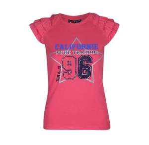 T-shirt décontracté pour fille du Bangladesh, tissu uni en coton avec motif imprimé, marque personnalisée, haute qualité, vente en gros, - Product Image 1