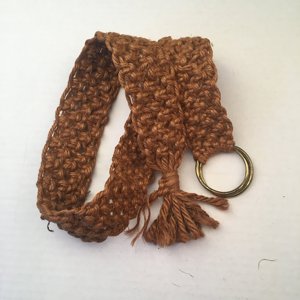 Cinturón de Macramé de Cuerda Natural Hecho a Mano, Felicidad - Product Image 1