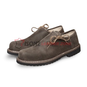 Chaussures traditionnelles bavaroises en cuir Trachten pour hommes chaussures bateau respirantes pour les saisons printemps été automne - Product Image 4