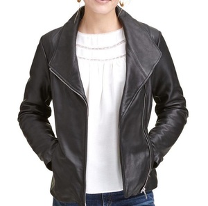 Blouson aviateur en cuir suédé pour femmes veste en cuir conception de logo professionnel sur mesure pour les tenues de mode - Product Image 4