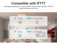 SONOFF-interruptor inteligente TH10 con Wifi, dispositivo de Control remoto para automatización del hogar, con temporizador de 10A, Control de temperatura y humedad