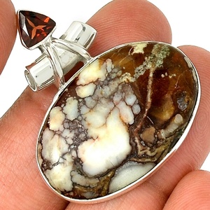 Coolest 925 Sterling Solid Silver Natural Wild Horses Gemstone Pendentif fait main Fine Jewelry Pour les femmes au prix de gros - Product Image 1