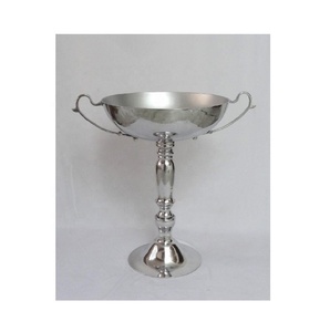 Refroidisseur à vin de haute qualité fabriqué à la main en Inde, plaqué nickel, poli brillant, style unique et haut de gamme, avec poignées - Product Image 1