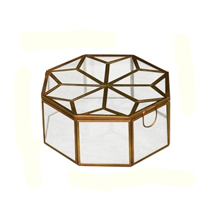 Elegante Caja de Joyería Hexagonal de Vidrio, Nuevo Diseño de Caja de Almacenamiento de Vidrio a Precios de Mayoreo - Product Image 6