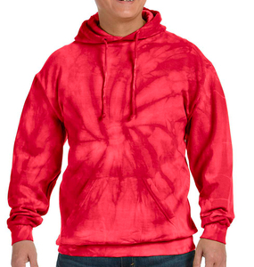 OEM Vintage de gran tamaño de los hombres de cremallera Sudadera con capucha de manga larga Tie-Dye estampado impermeable ecológico de poliéster/algodón - Product Image 4