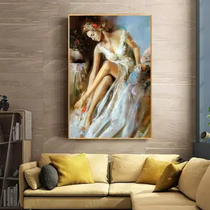 Colorful Handpainted Impressionist 3d Lenticular Girls Nude Art Picture Wall Decor Home Decor