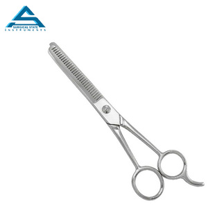 Ciseaux de coiffeur droitier Super Cut de meilleure qualité, lame incurvée en acier inoxydable avec pointe pointue pour amincir et mélanger les cheveux - Product Image 3