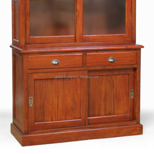 Vitrine en bois avec porte en verre, vitrine, vitrine d'angle - Product Image 3