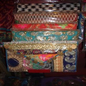 Nuevos bolsos de mano de diseñador de algodón de retazos multicolor hechos a mano, proveedor mayorista de India - Product Image 4