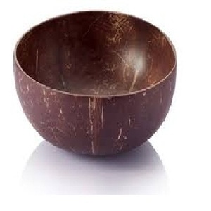 Prix d'usine pas cher gravé logo personnalisé 100% bol en coquille de noix de coco naturelle, fourchette, cuillère paille de bambou - Product Image 1